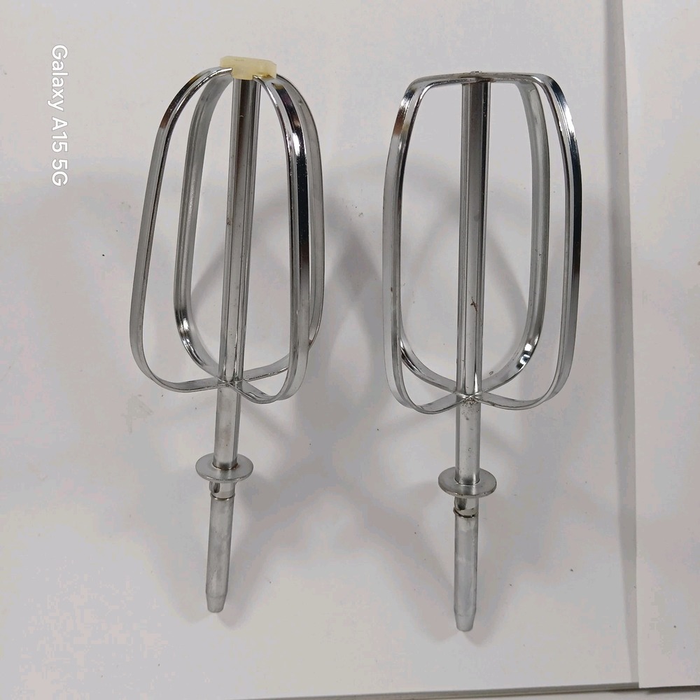 Sunbeam Mixmaster Mixer Metal Beaters 01401 2356 Vintage